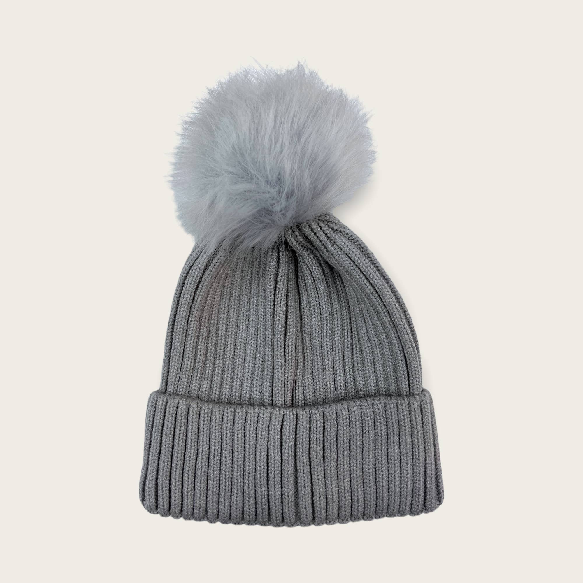 London Scarves - Wholesale Beanie - Kids - Hats with matching faux fur pompom of kids6