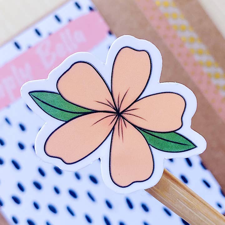 Hawaiianischer kleiner Mini-Blumen-wasserdichter Aufkleber für den Großhandel von Simply Bella Handmade