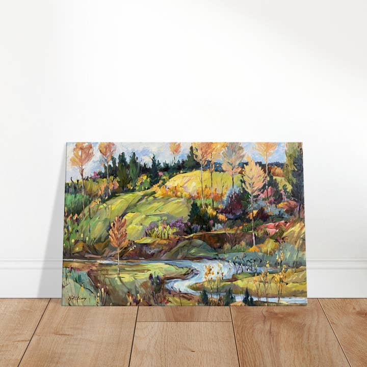 'Colinas Douradas' Paisagem I Impressão de Arte 24x36 polegadas em Tela I Obra Original da Artista Americana Barbara Cleary por atacado de Barbara Cleary Designs