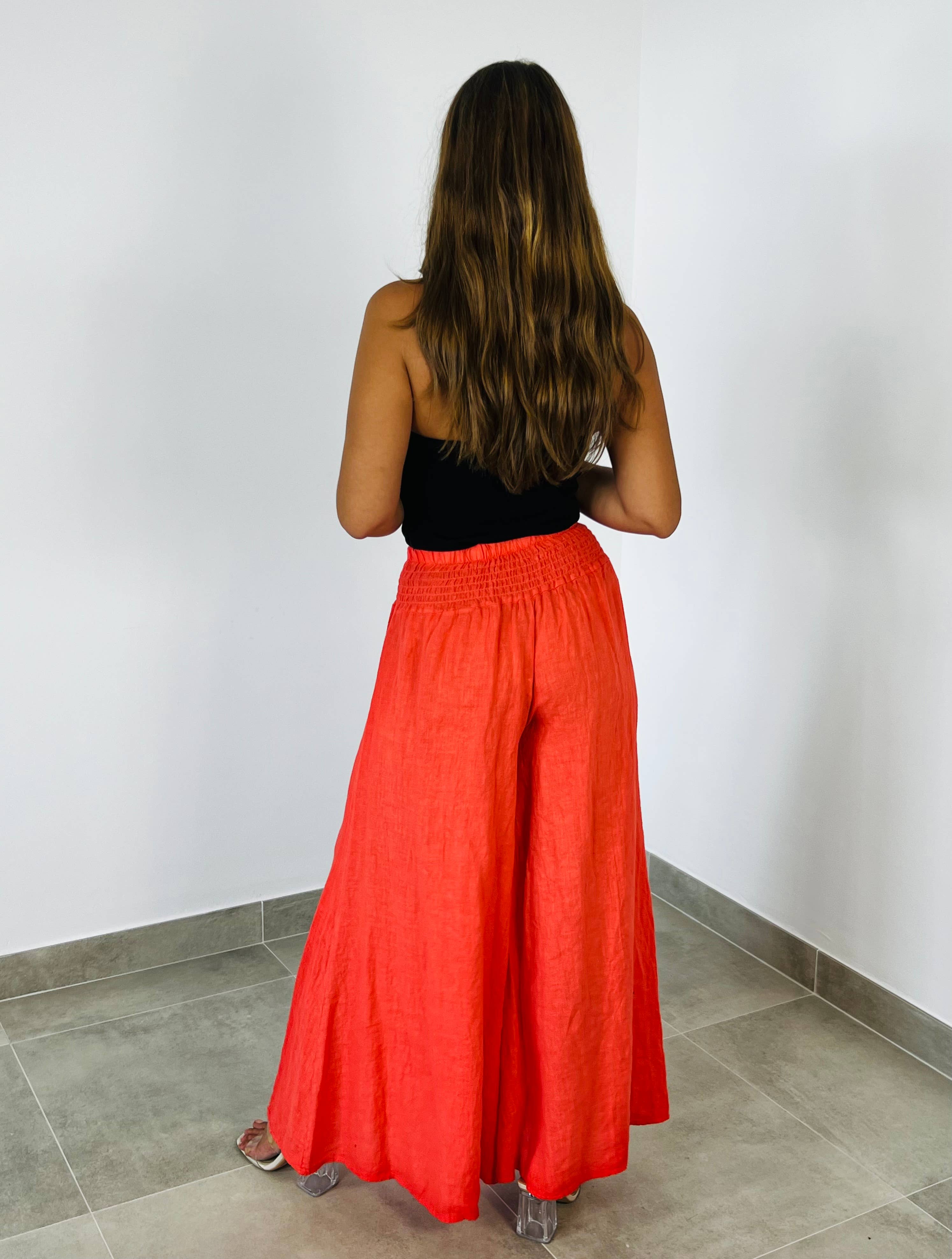 Linen & More – wholesale Pants – Women's – REF 30201 WIDE LEG LINEN PANTS 100%16