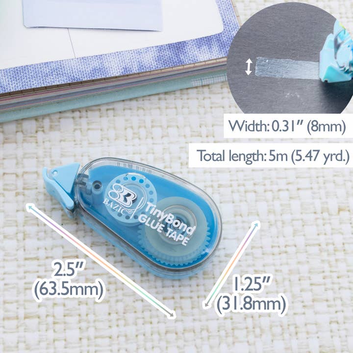 BAZIC Products - Wholesale Glue - Permanent Glue Tape 8 mm x 5 m1