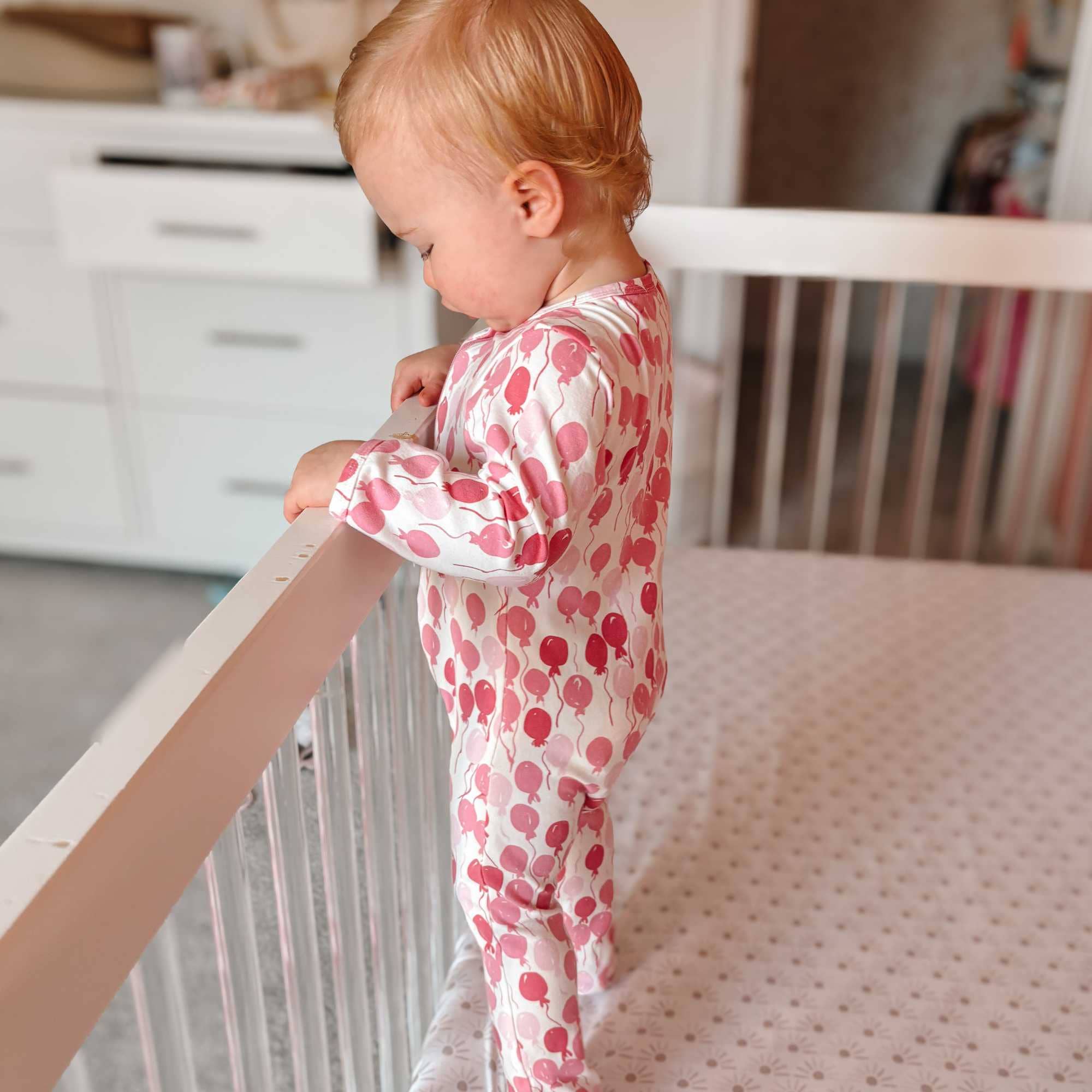 Norani Baby - Vendita all'ingrosso Tutina - Neonati - Organic Footie - Palloncini rosa6