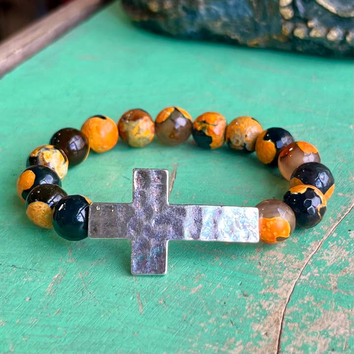 Love and Honor Jesus LLC - Wholesale Charm/Dangle Bracelet - Live by Faith October Bracelet
