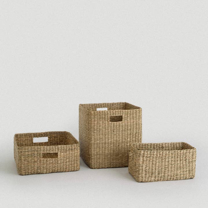 SUNNY HOME - Wholesale Basket - Seagrass Storage Basket – Puno Rectangular1