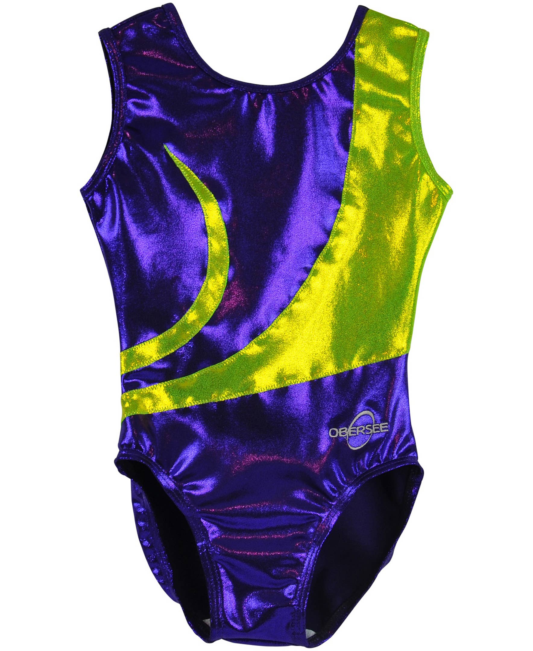 Obersee - Wholesale Lingerie Bodysuit - Women's - Girl's Gymnastics Leotard - Zoe Purple1