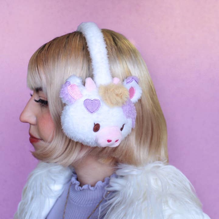 Basura Gang - Wholesale Earwarmers/Ear Muffs - Women's - Jolene the Cow Earmuffs