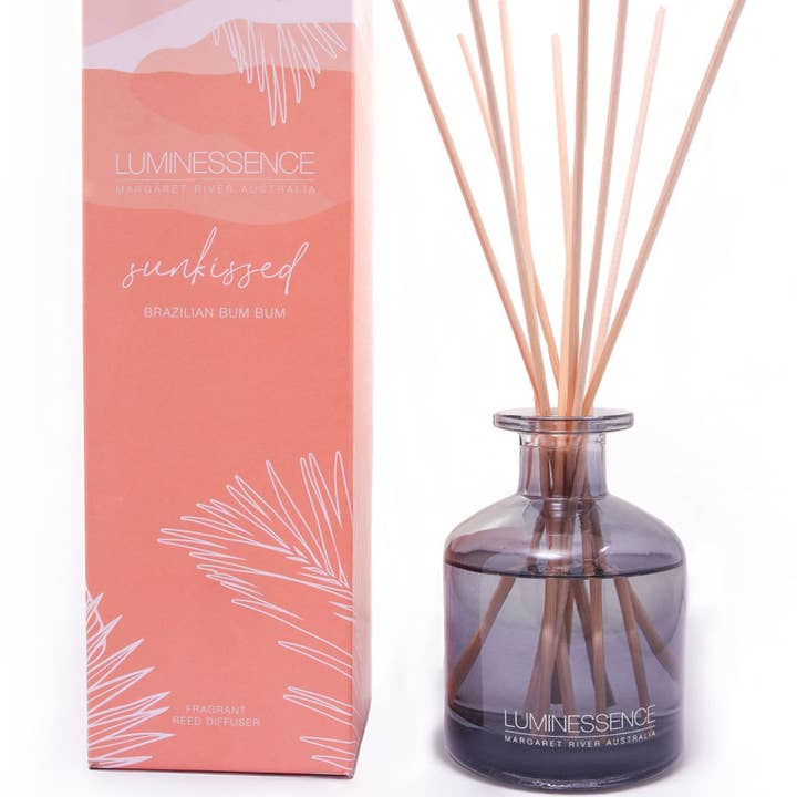 Fragrant Reed Diffuser Sun-kissed Brazilian Bum Bum 200ml for wholesale by Luminessence Candles
