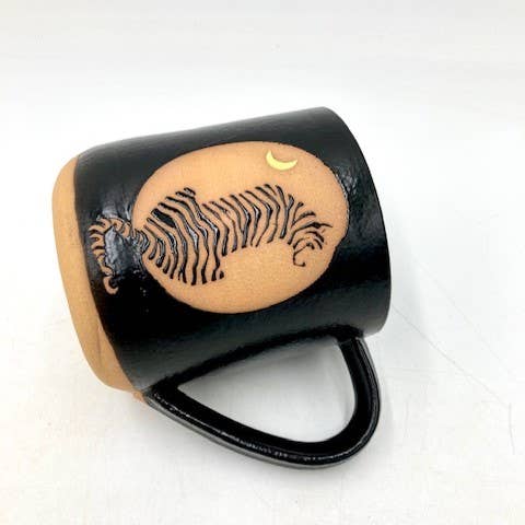Ruby Farms Pottery - Wholesale Coffee Mug - Moon Tiger Mug1
