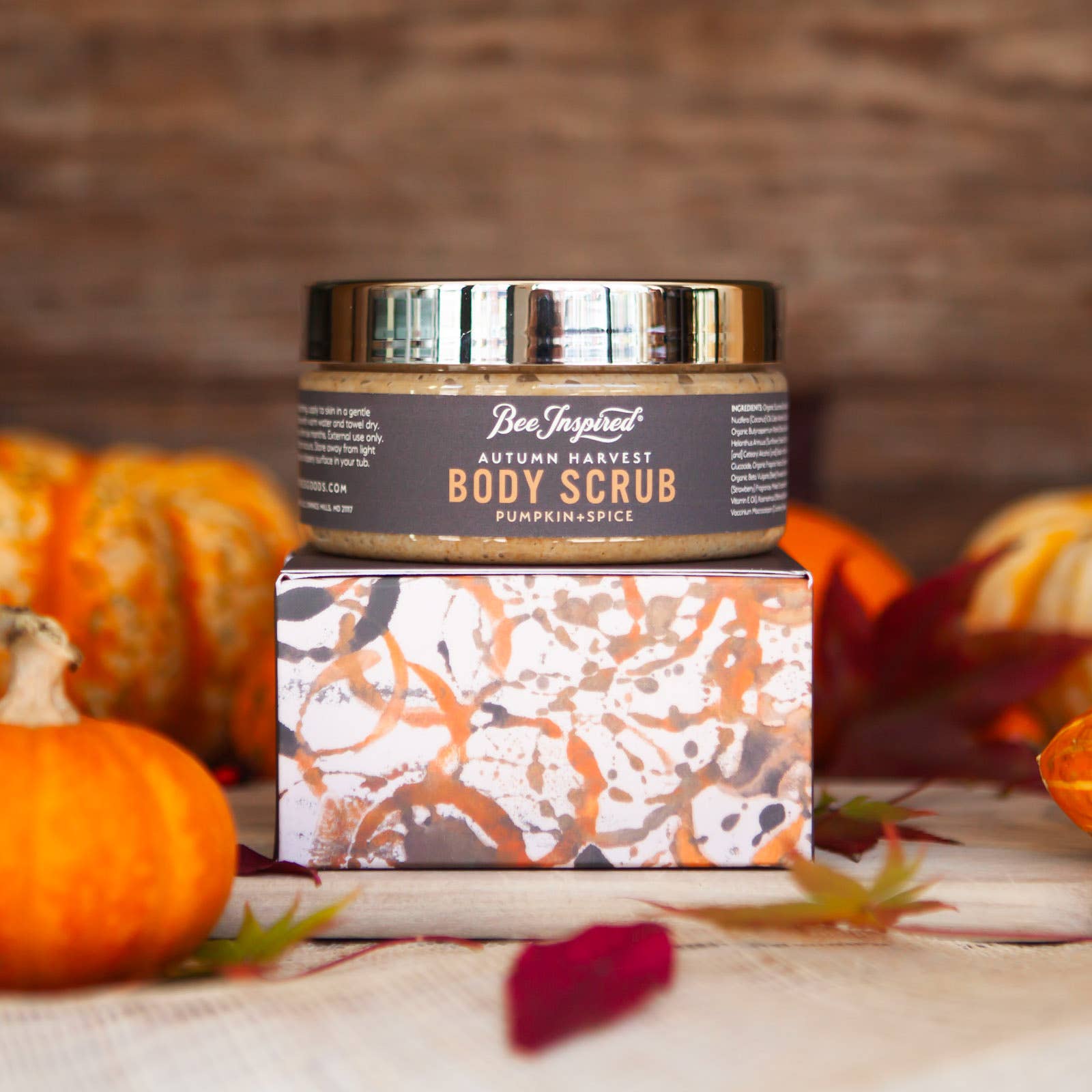 Bee Inspired - Wholesale Body Scrub/Exfoliant - Autumn Harvest Body Scrub | 8oz Pumpkin Spice Body Scrub2