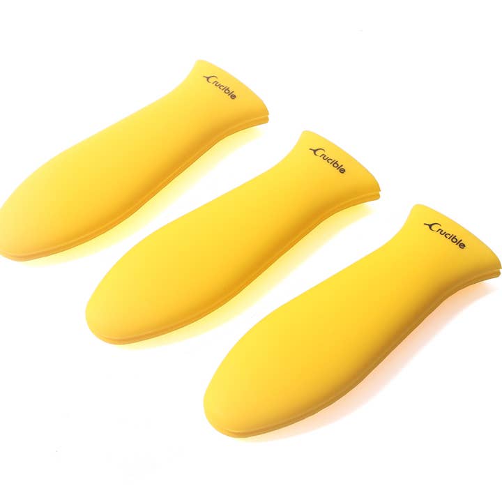 Crucible Cookware - Wholesale Oven mitt/pot holder - Silicone Hot Handle Holder, Potholder (Large Yellow)6