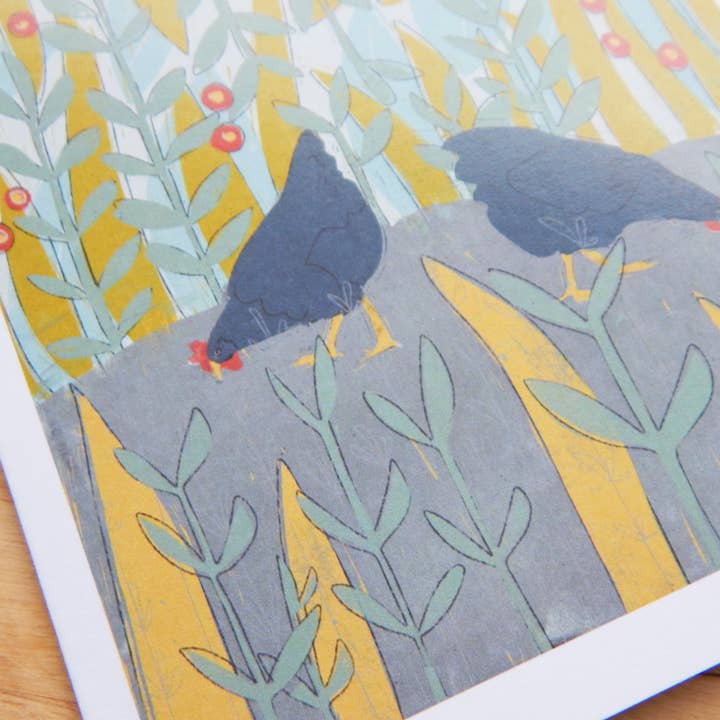 The High Fiber – wholesale Vardagliga hälsningskort – Kycklingträdgårdskort4