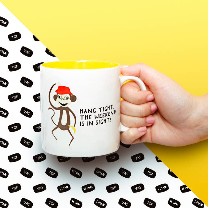 Pavilion - Wholesale Coffee Mug - Monkey - 17 oz Mug