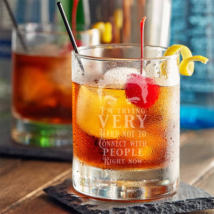 Schitt's Creek , David Rose - 10oz Straight-Up Rocks Glass for wholesale by Calm Down Caren