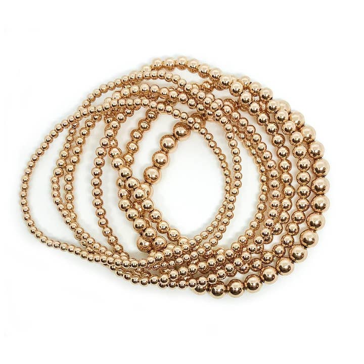 Pulsera de oro rosa de 4 mm para venta al por mayor de TALI ESPI DESIGNS