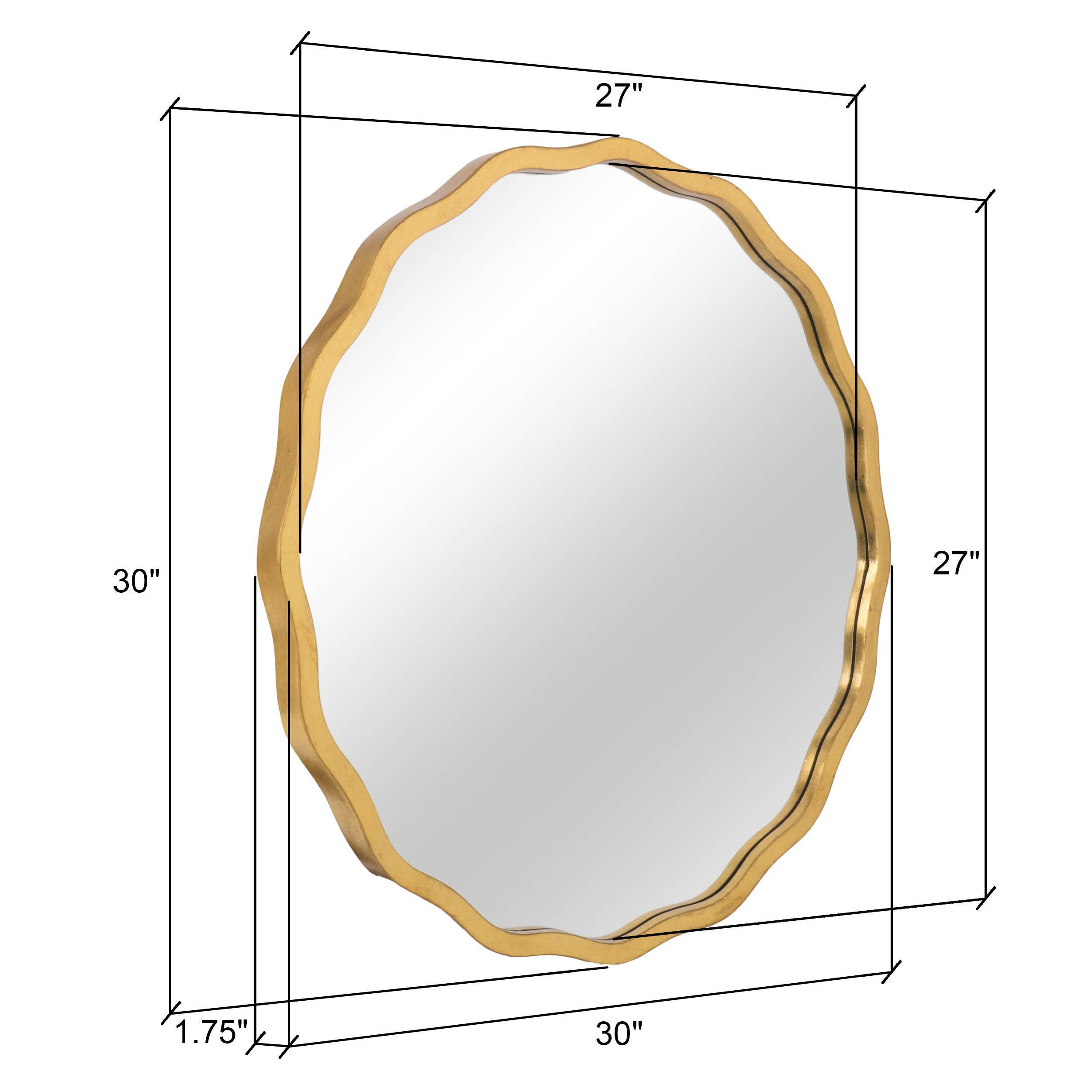 Aspire Home Accents - Wholesale Wall Mirror - Ripples Mirror - 30"4