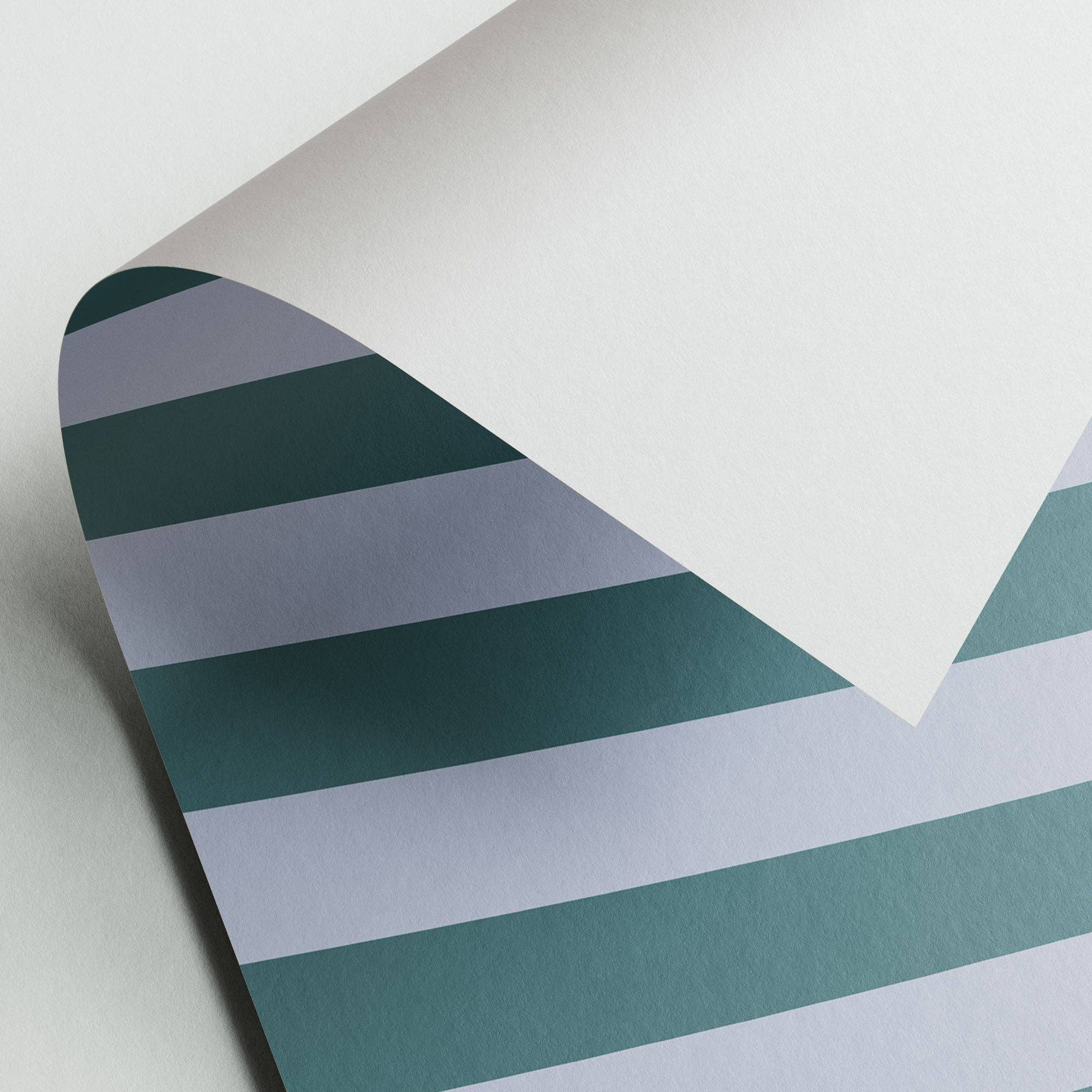 Naturbedacht – papel de embrulho por atacado – Papel de embrulho com listras verdes e lilás - n.º 2461