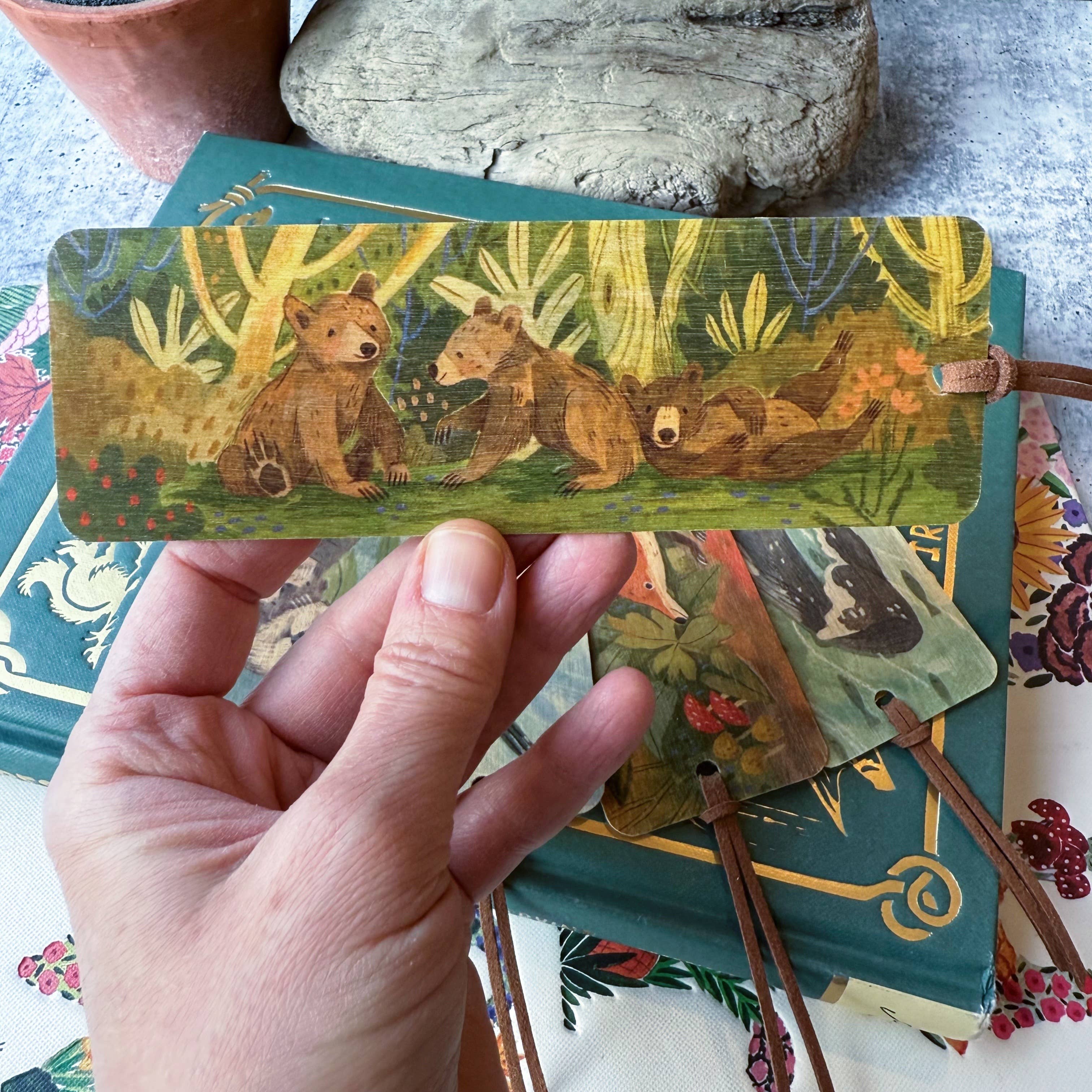 Canyon & Cove Art - Wholesale Bookmark - Three Bears Bookmark1