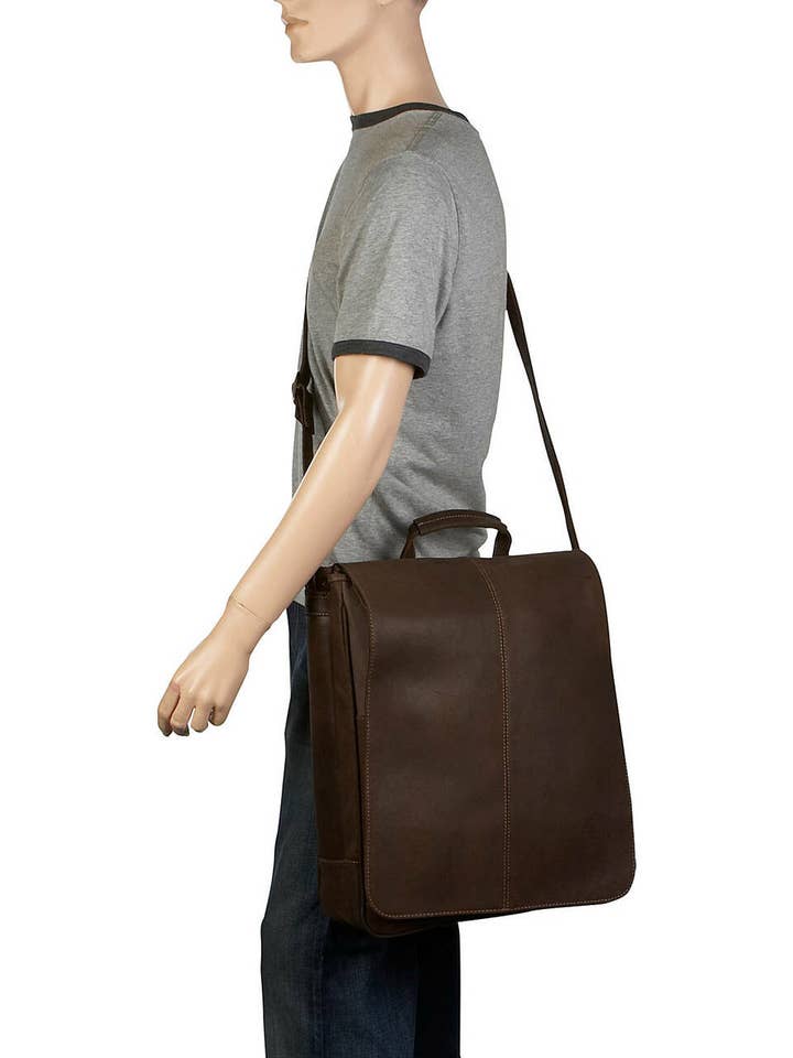 Arturo Large North South Messenger for wholesale by Charlie Leather