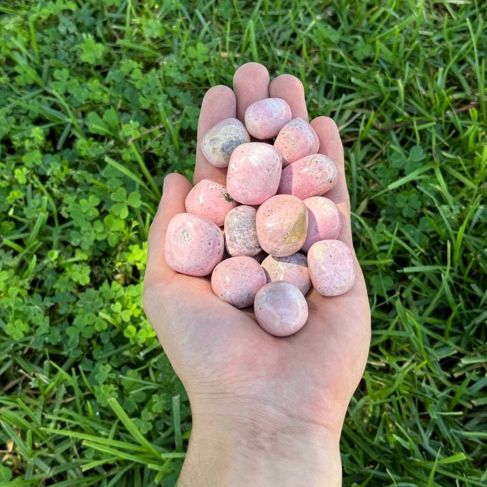 Earths Elements Wholesale - Wholesale Spiritual Stone/Crystal - Tumbled Crystal - Rhodonite, 2lbs1