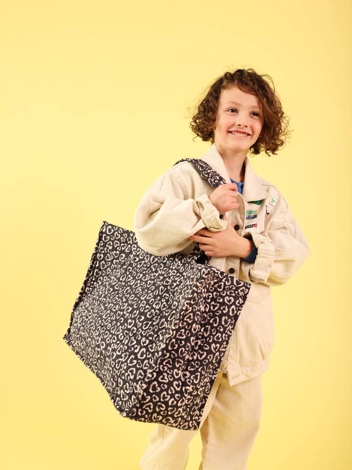 Grey LEO tote for wholesale by Maison Augustin