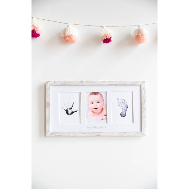 Pearhead - Wholesale Picture Frame - Kids & Baby - Babyprints Photo Wall Frame and Clean-Touch Ink Pad, Rustic