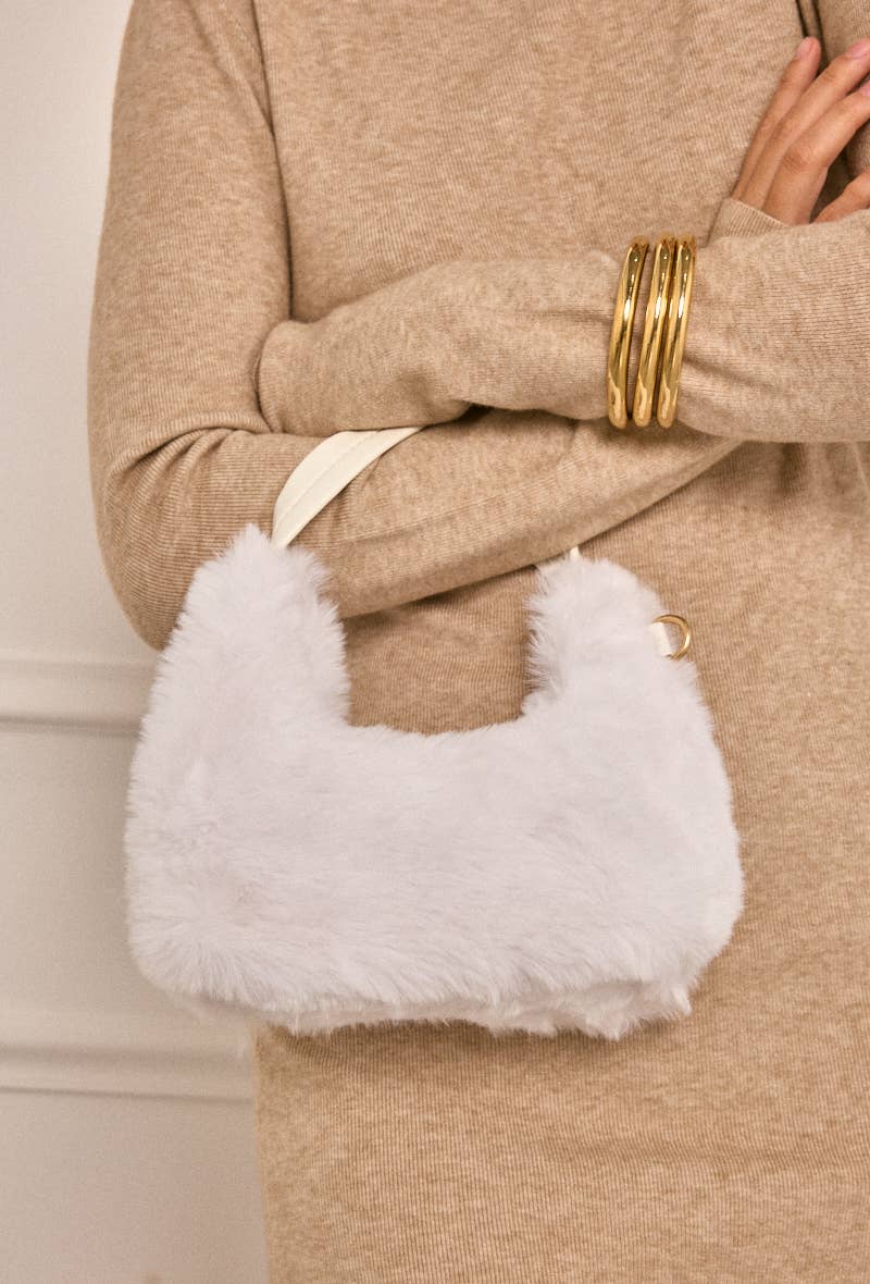 BYREN | ÉLINE L'ATELIER - Wholesale Top Handle Bag - Women's - Faux fur bag CY302JHUI3