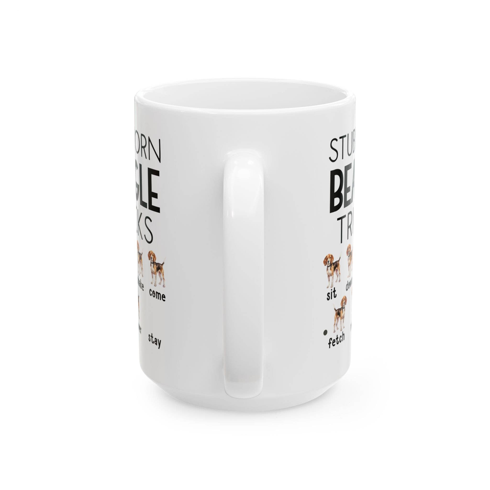Laughable Printables - Wholesale Coffee Mug - Funny Beagle Mug, Beagle Lover Gifts, Stubborn Beagle Tricks3