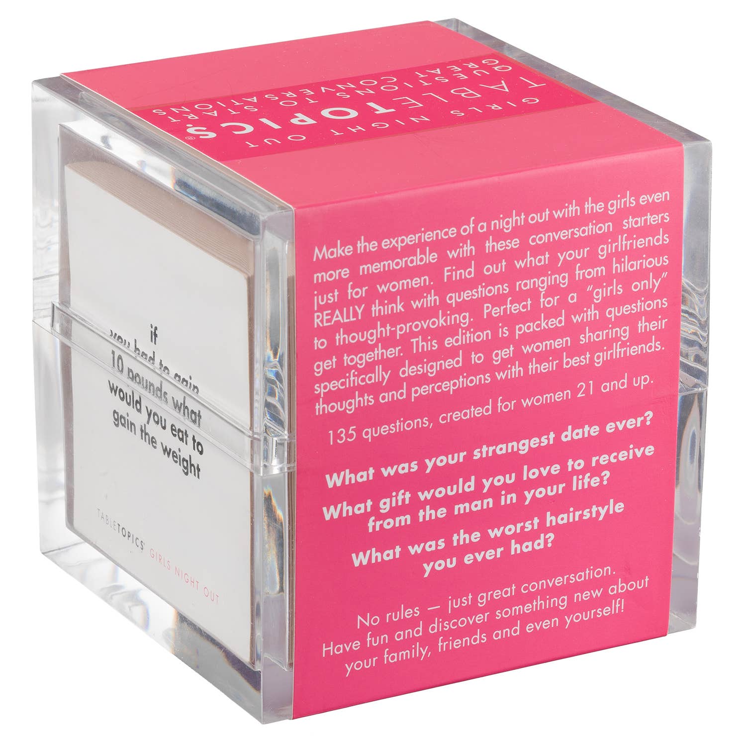 TableTopics - Wholesale Card Game - TABLETOPICS GIRLS NIGHT OUT - Conversation Starter Q's1