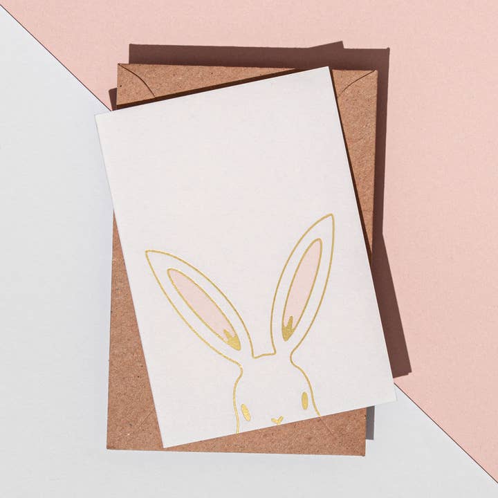Carte Bunny Foil pour la vente par À L'AISE LTD