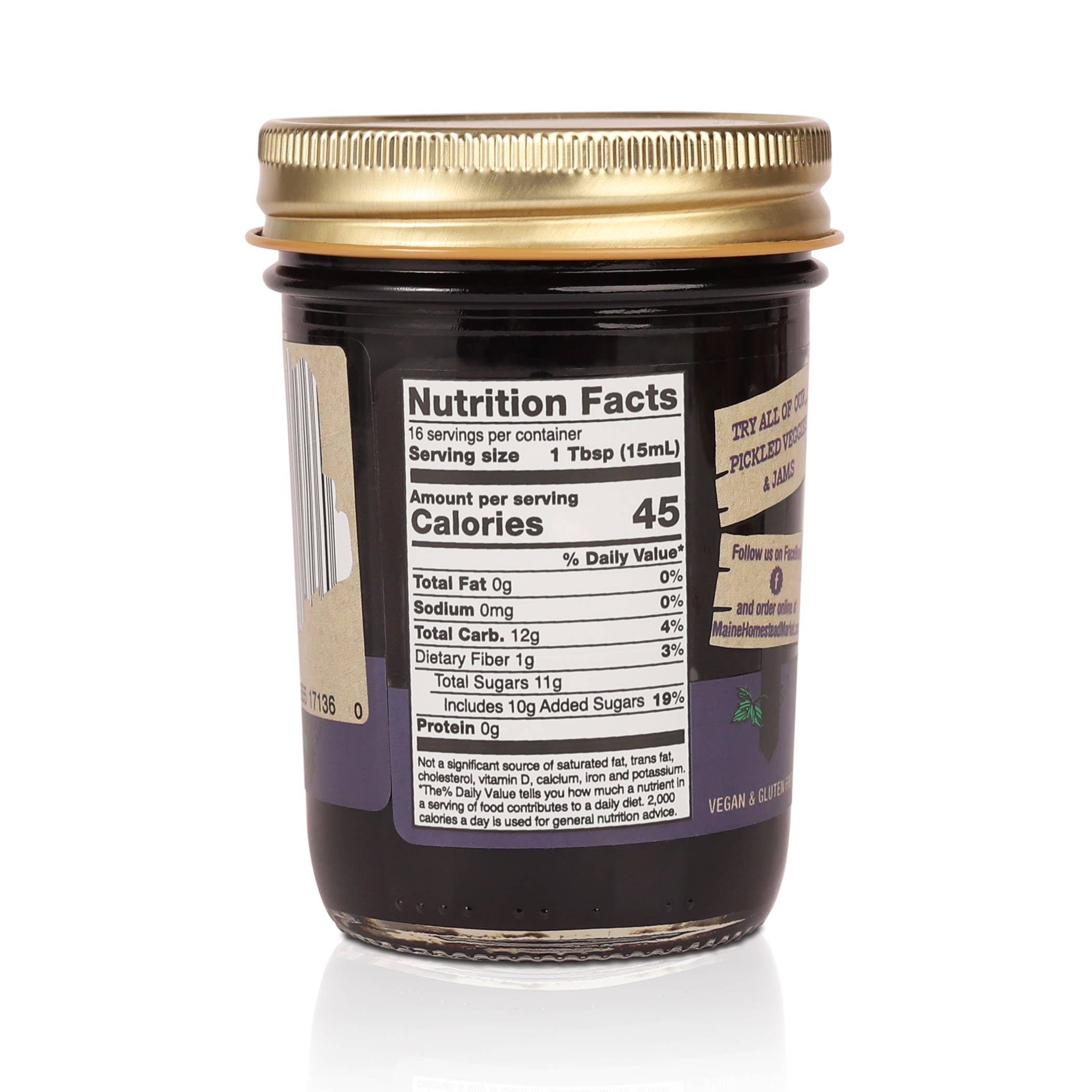 Maine Homestead Inc - Wholesale Jam/Jelly - Maine Wild Blueberry Jam2