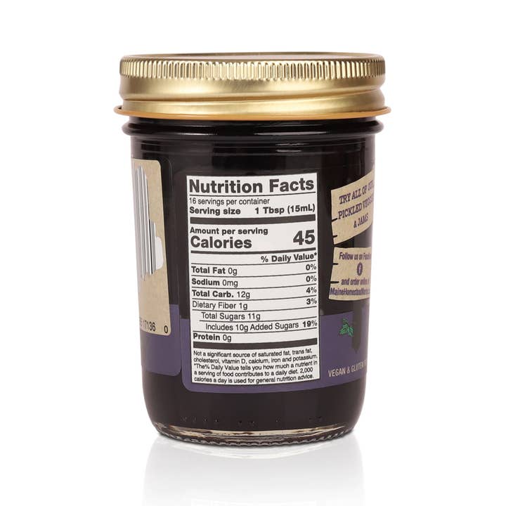 Maine Homestead Inc - Wholesale Jam/Jelly - Maine Wild Blueberry Jam2