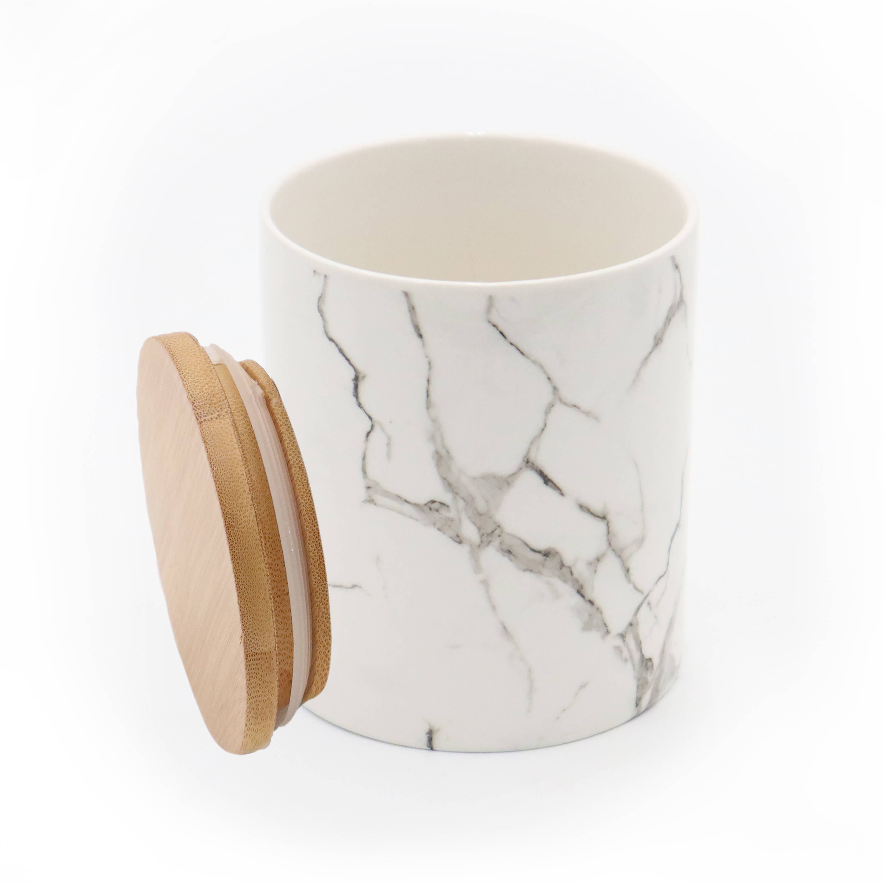 Candyl – Engroshandel Apotekerkrukke – Keramikkrukke med bambuslåg, 500 ml til stearinlys22