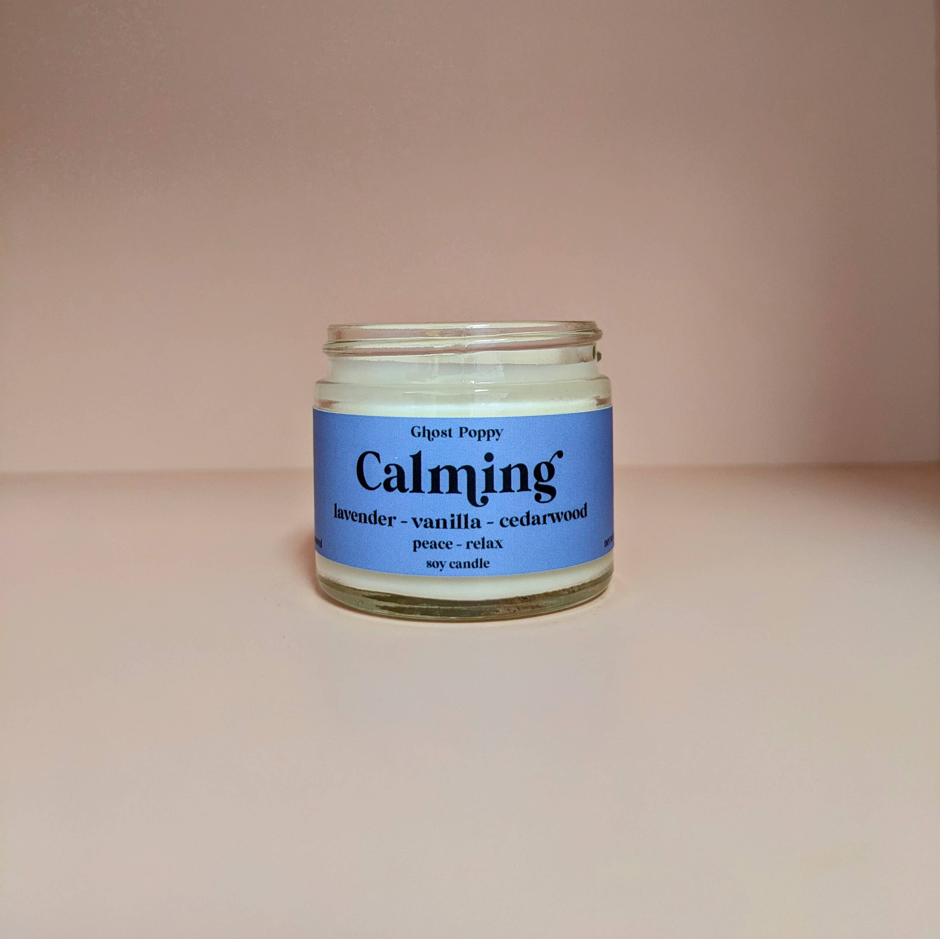 Ghost Poppy - Wholesale Jar/Filled Candle - Calming Mini Candle