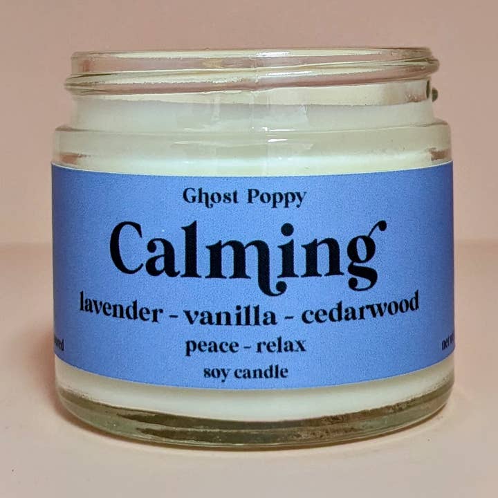 Calming Mini Candle for wholesale by Ghost Poppy