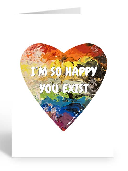 I'M SO HAPPY YOU EXIST Greeting Card for wholesale by Two Brides Presents