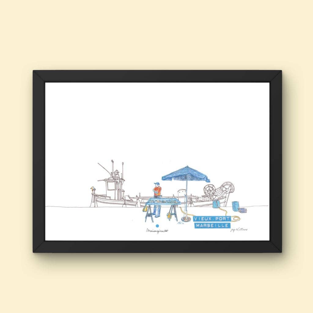 JOG | Maison d’éditions – wholesale Art print – Poster - Fish Market 2 - Marion Giraudot0