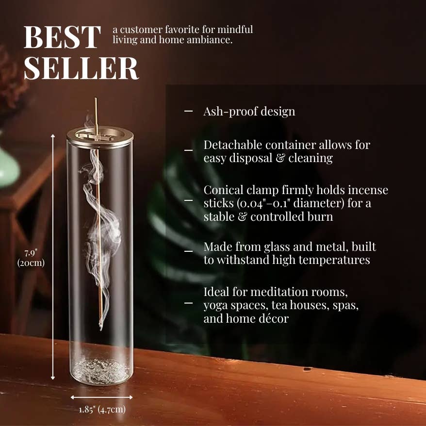 Kiyo Home – Großhandel Räucherstäbchenhalter – Glas-Räuchergefäß | Räucherdiffusor | Räucherhalter2