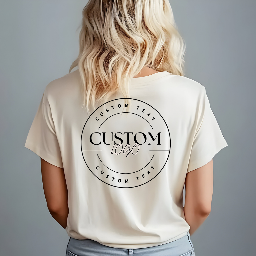 TheWorldOfMYes - Venta al por mayor Camiseta estampada - Unisex - Camiseta Unisex con Logo Personalizado en el Frente y la Espalda – 17 Opciones de Color19