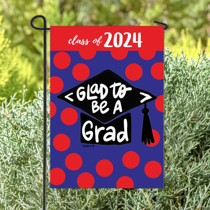 Baxter & Me - Wholesale Flag - Graduation School Colors Garden Flag2