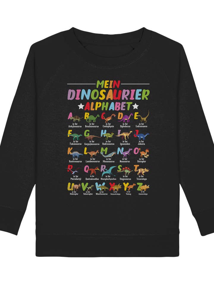 Dinosaurier ABC Kinder Mein Dino Alphabet Sweatshirt für den Großhandel von Tigerlino®