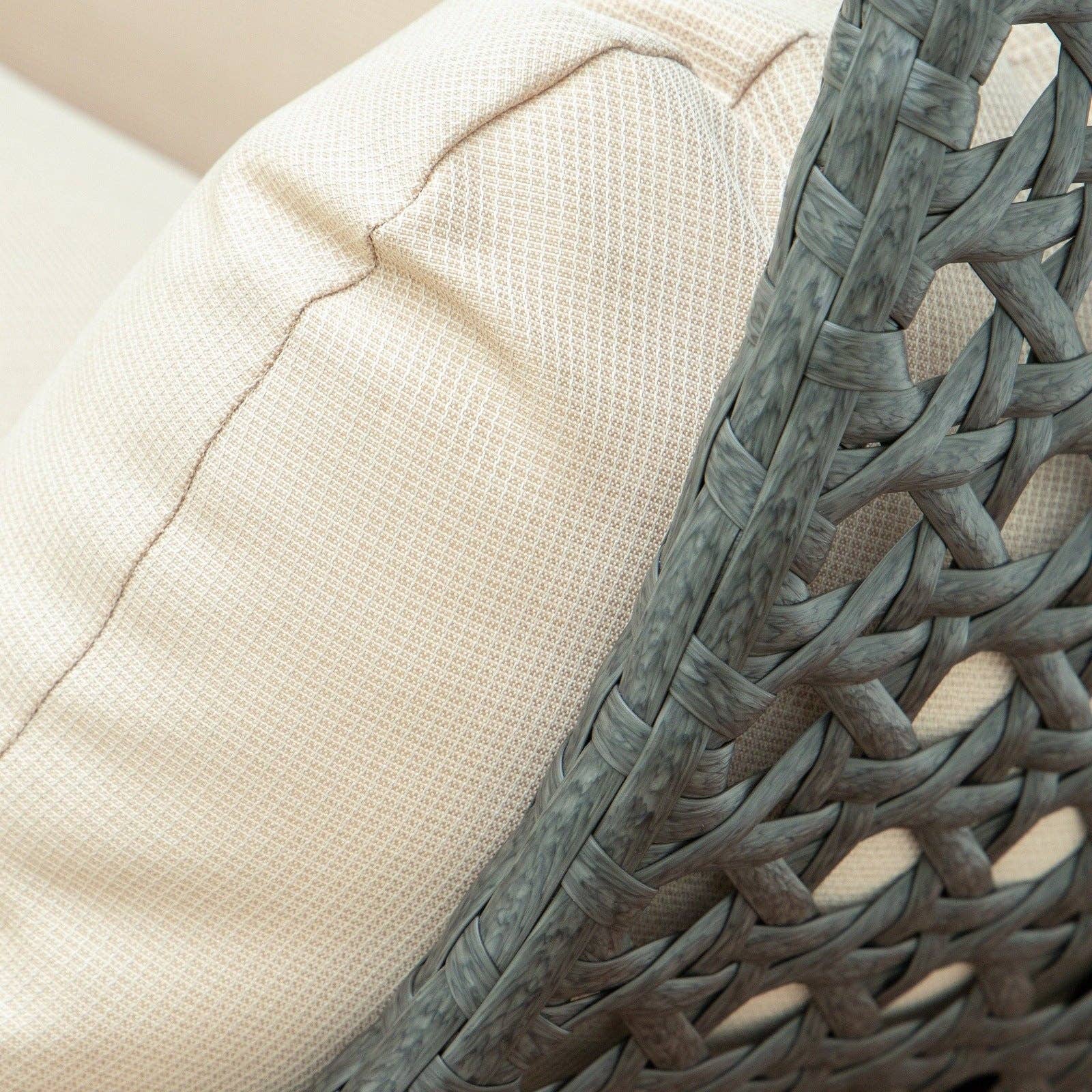 LeisureMod - Wholesale Egg Chair - Modern Charcoal Wicker Hanging Double Seater Egg Swing Chair17