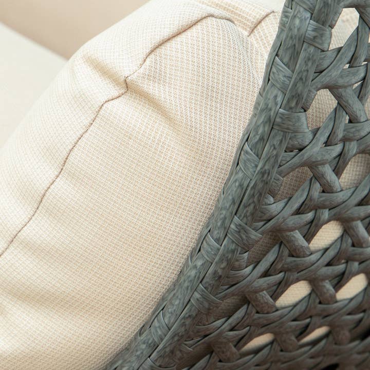 LeisureMod - Wholesale Egg Chair - Modern Charcoal Wicker Hanging Double Seater Egg Swing Chair17