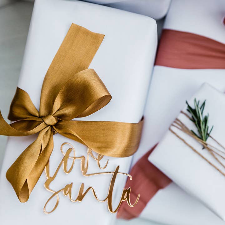 Love Santa Gift Tag for wholesale by The Cotton & Canvas Co.