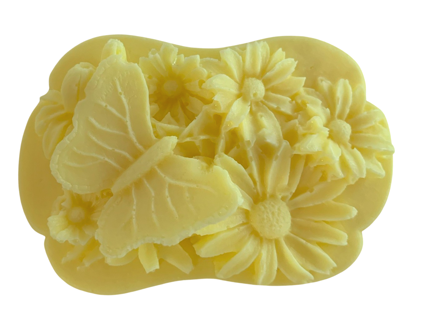 Plunk Soap and Candle Company – wholesale Bar Soap – 3D Butterfly and Flowers Bar of Soap3