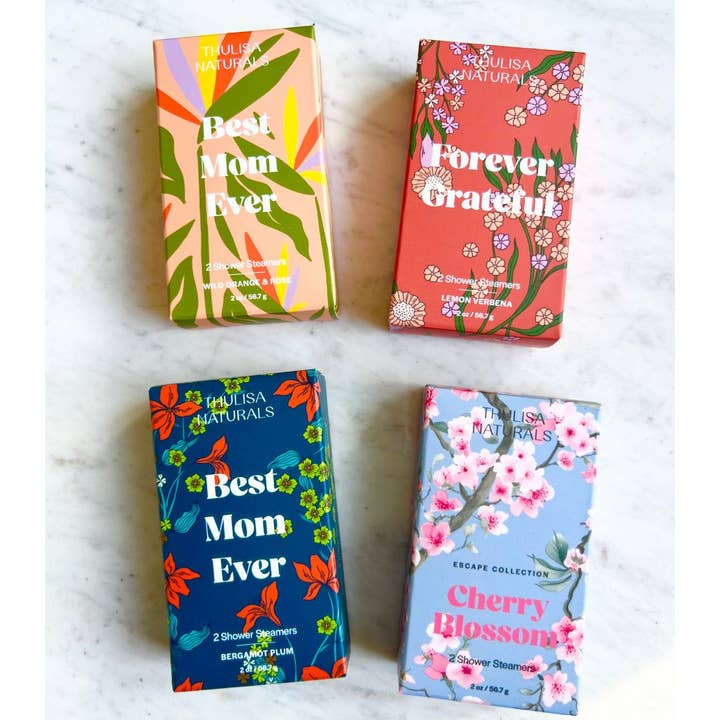 Thulisa Naturals | Bath + Body - Wholesale Shower Steamer/Bomb - Mothers Day 💗 Best Mom Shower Steamers | Bergamot Plum 🆕 4