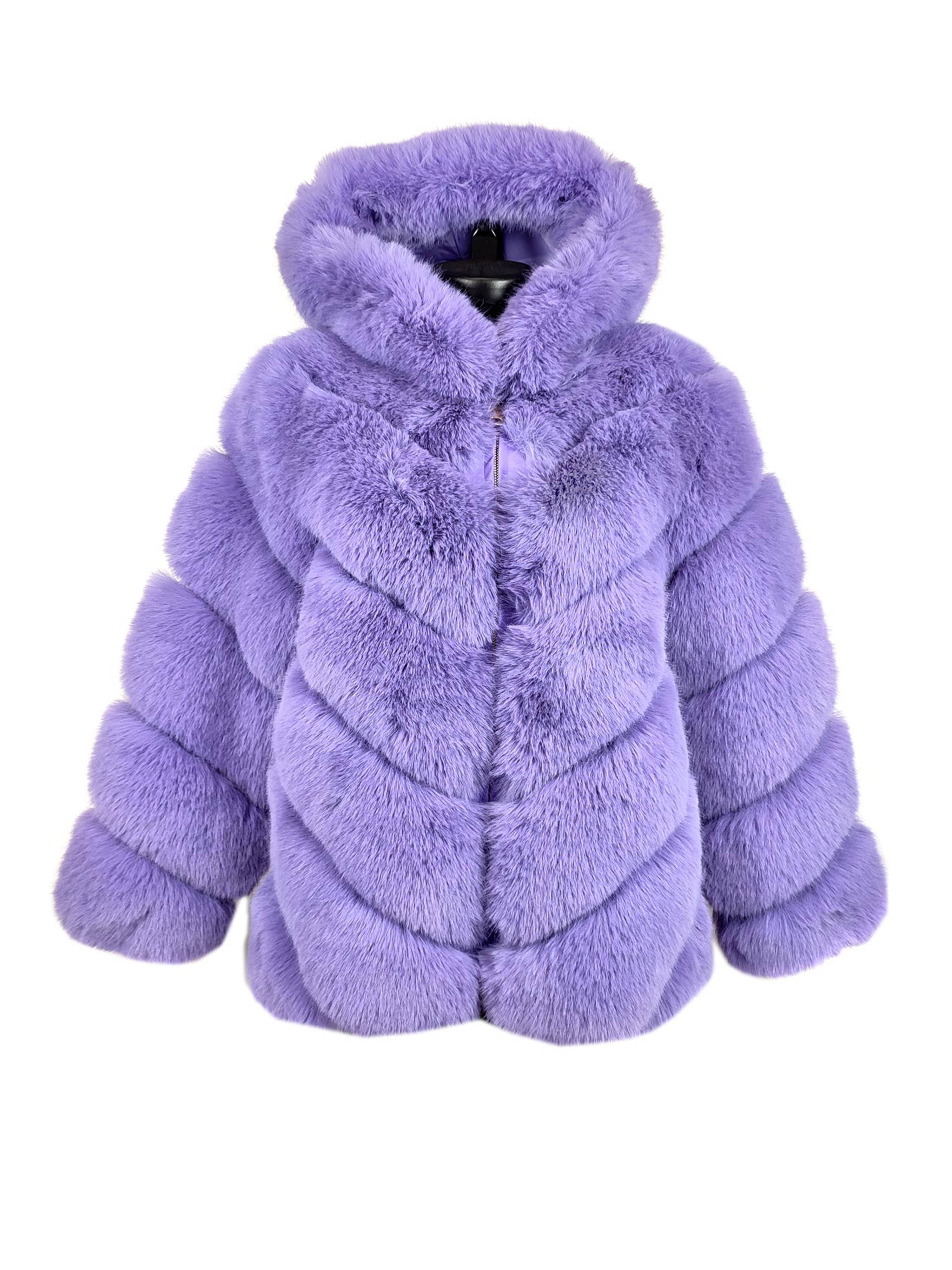 Florence Leather – wholesale Päls/fuskpäls - Dam – Eco pälsjacka med huva och dragkedja6