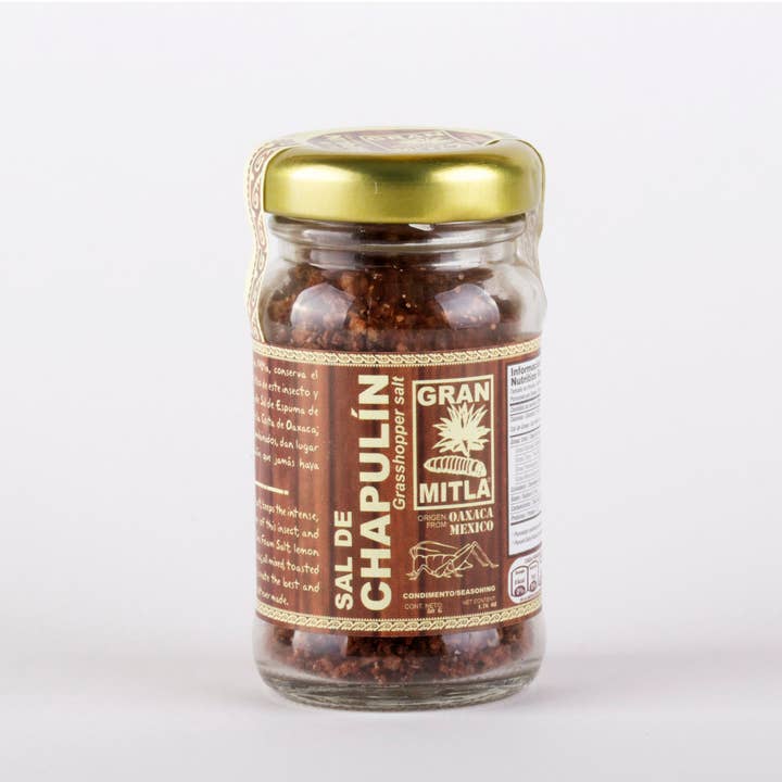Sal de Chapulín (Grasshopper Salt) 50 gram case (one dozen jars) for wholesale by MEXA Brands LLC