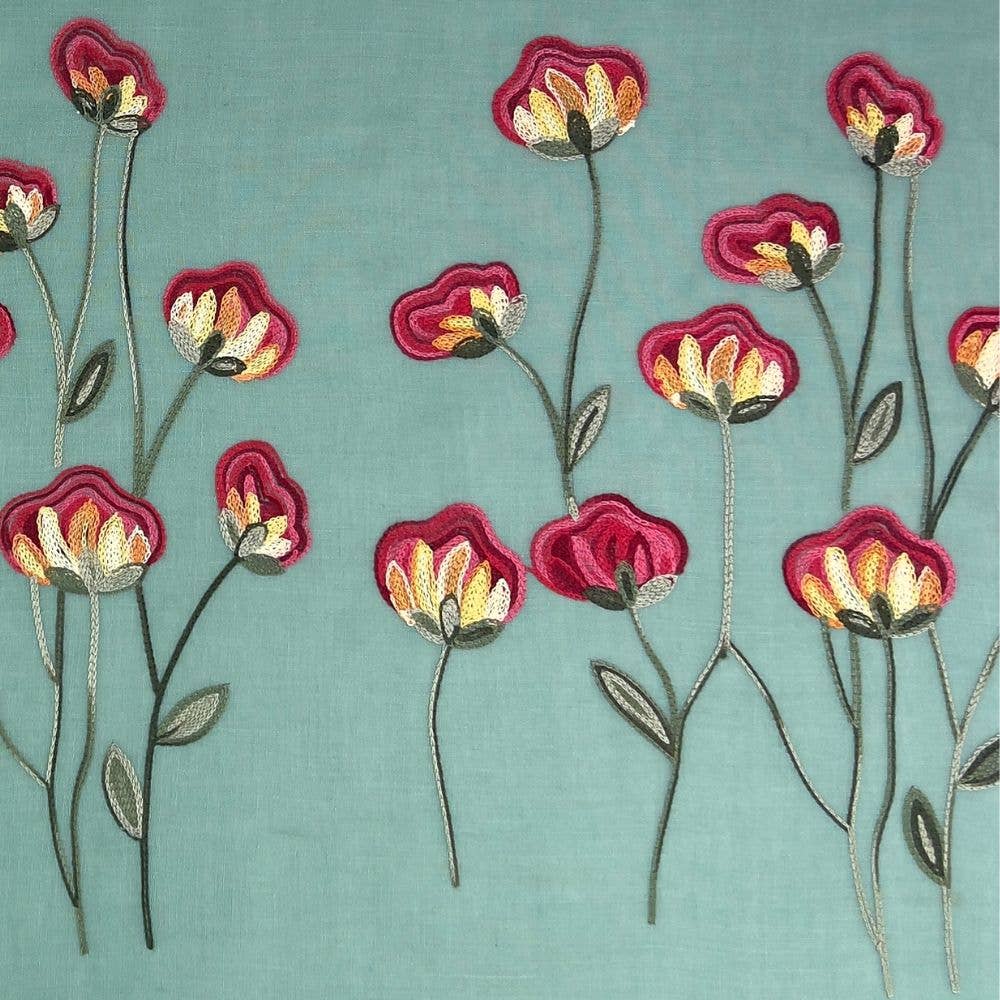 Humble Hilo – Engroshandel Tørklæde - Dame – Humble Hilo Broderet tørklæde/sjal med blomster46