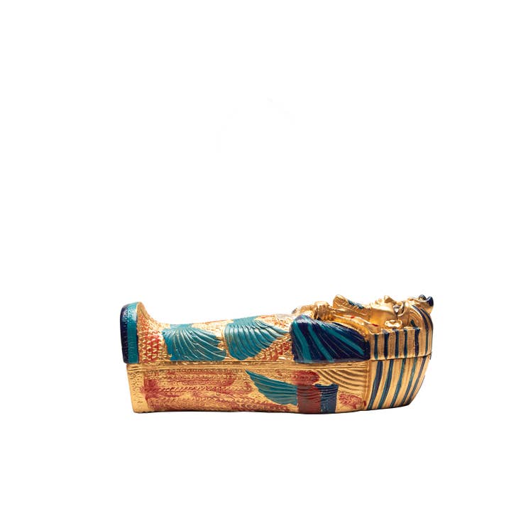 Discoveries, Inc. - Wholesale Decoratief beeldje - Egyptische Sarcofaag Doos Gips - 8"4