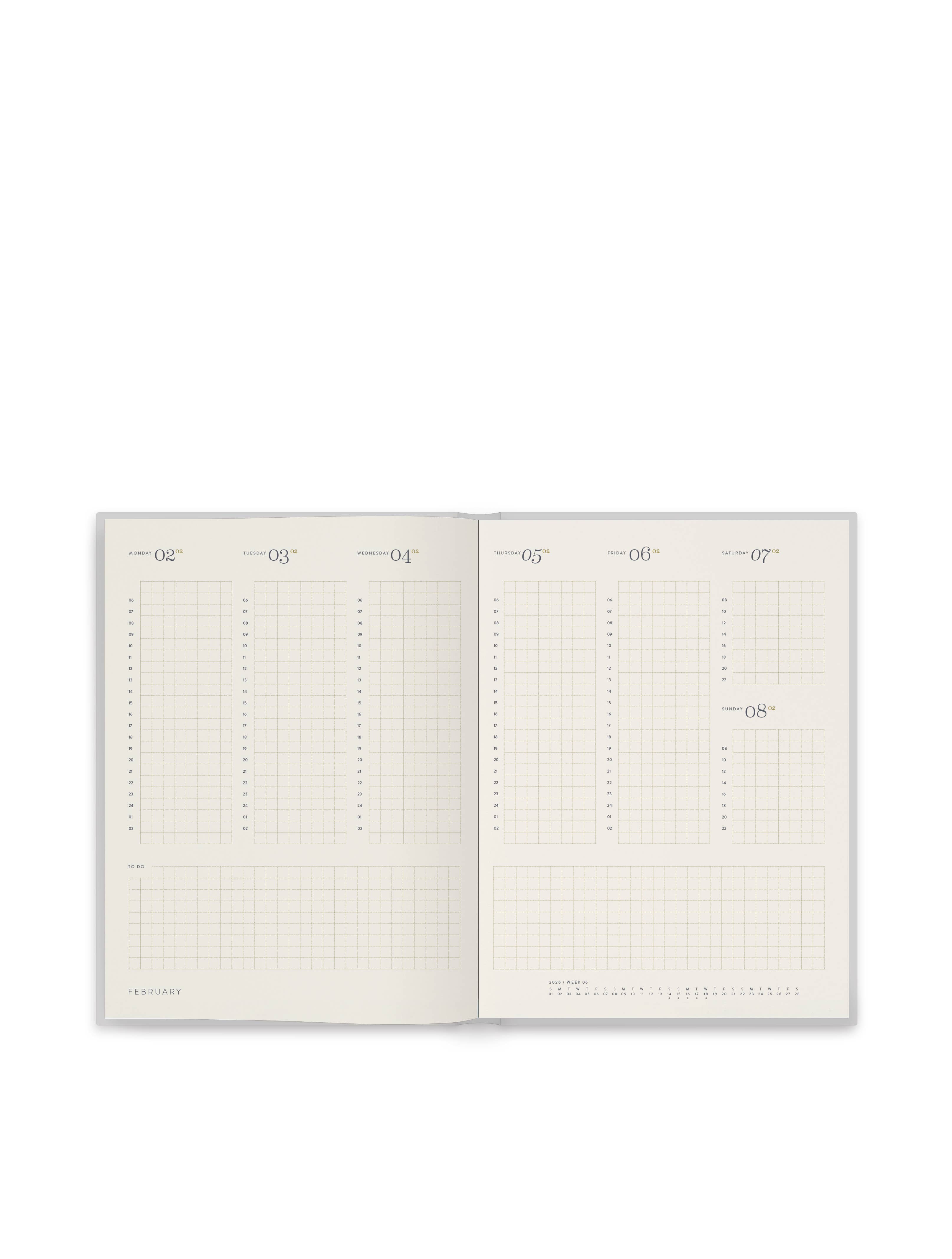 Tinne Mia - Vente Journal intime - Agenda B5 2026 • 12 mois • blush citron - Crédit Mixte FSC4